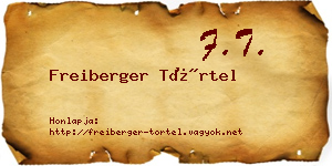 Freiberger Törtel névjegykártya