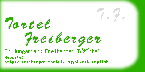 tortel freiberger business card